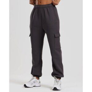 Women's Best Comfort Cargo Joggers in Graphite - Size medium